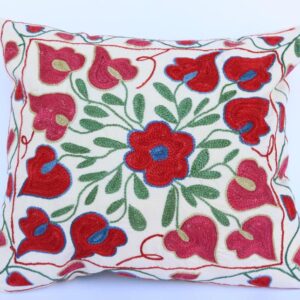New Shipped from USA Details about   Uzbek Handmade Suzani Silk Pillowcase 
