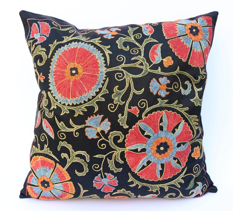 Hand made embroidery pillow cover