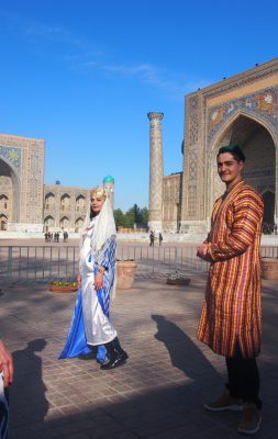 Ann, Nafisa, Timur in Samarkand Beauty